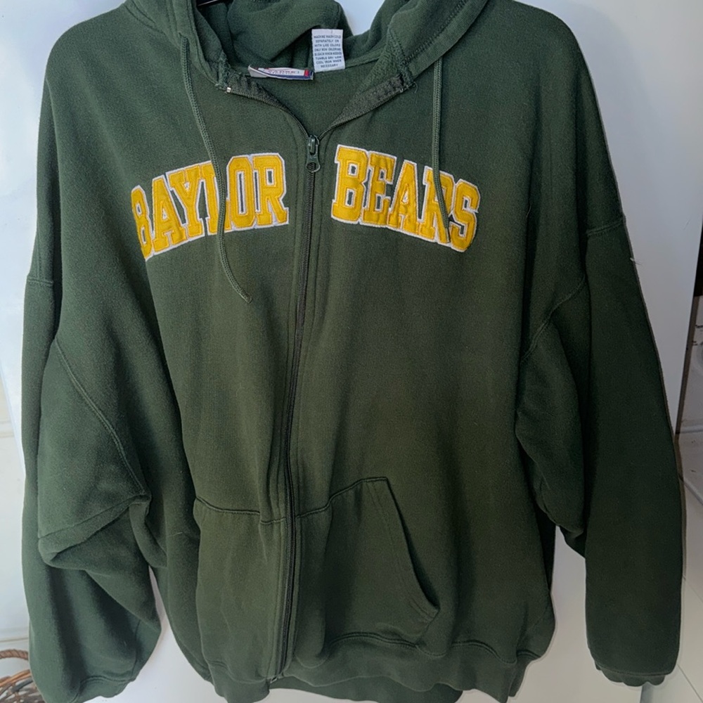 Baylor bears hooded zip up